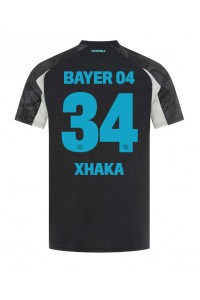 Bayer Leverkusen Granit Xhaka #34 Voetbaltruitje 3e tenue 2024-25 Korte Mouw